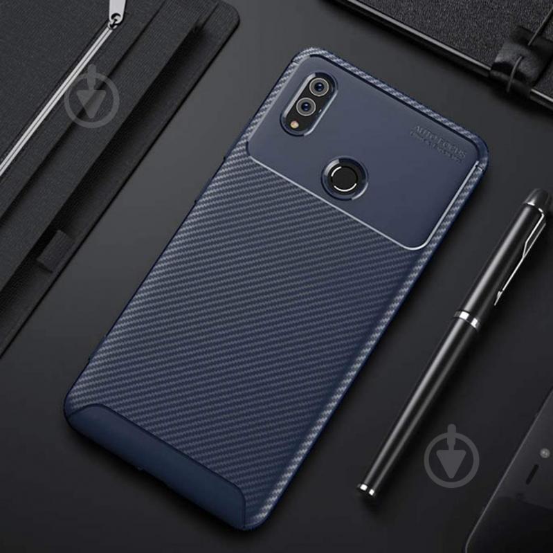 Чохол Carbon Case Honor Note 10 Синій (hub_kfGA55665) - фото 4