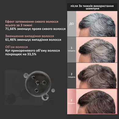 Шампунь для восстановления цвета седых волос Dr.FORHAIR Folligen Black 300 мл - фото 3