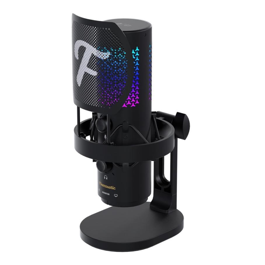 Микрофон для сдержания конденсаторный Fantech WFM1 Resono беспроводной 2.4GHz/проводной USB-C 14 мм кардиоидный капсюль (36676663)