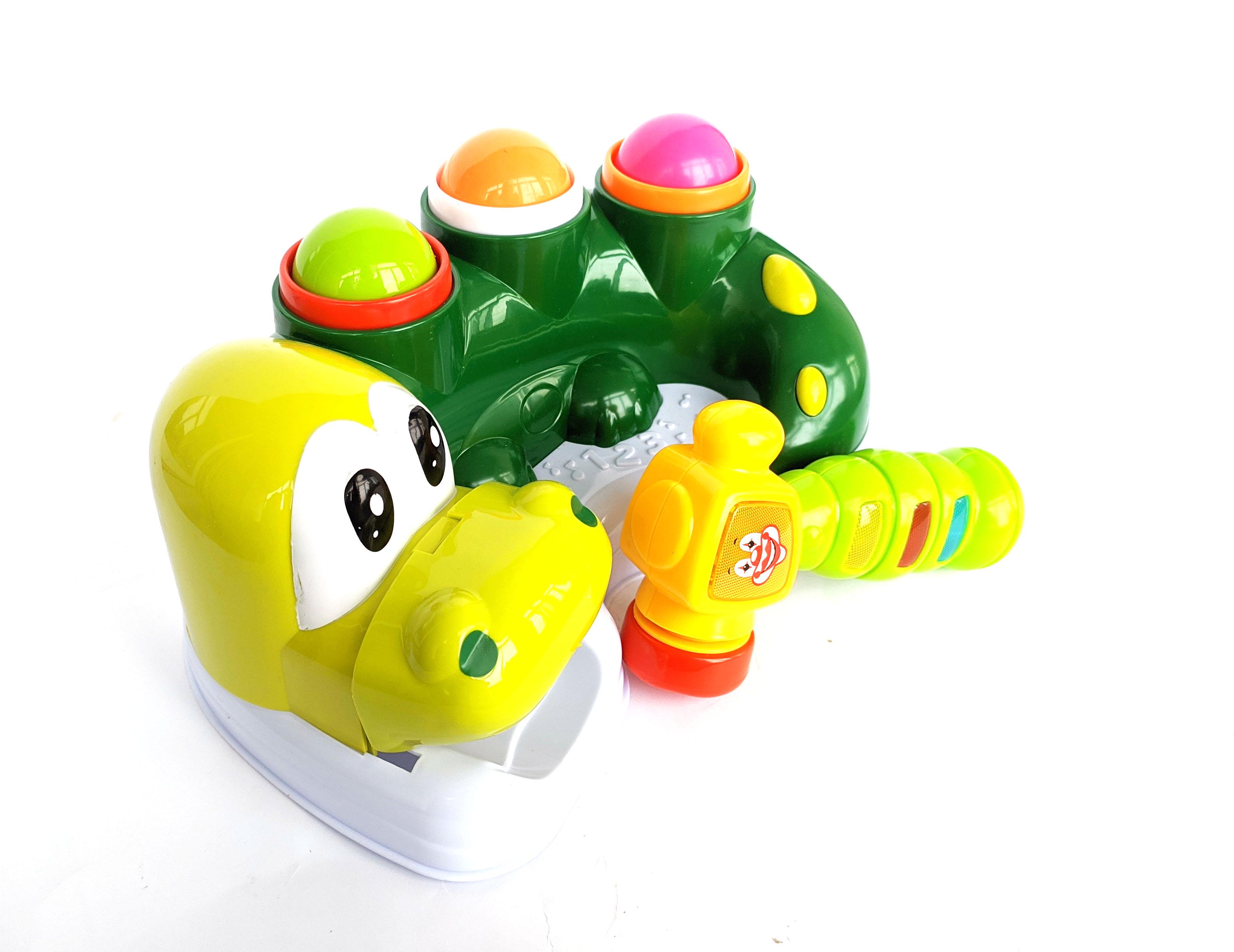 Стучалка-сортер Jia Yu Toys 29 см развивающая в виде крокодильчика (91878) - фото 3