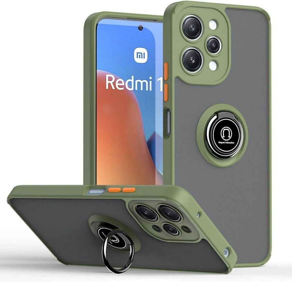 Защитный чехол MatteLuxe Xiaomi Redmi 12 (с кольцом) Khaki (34252-17)