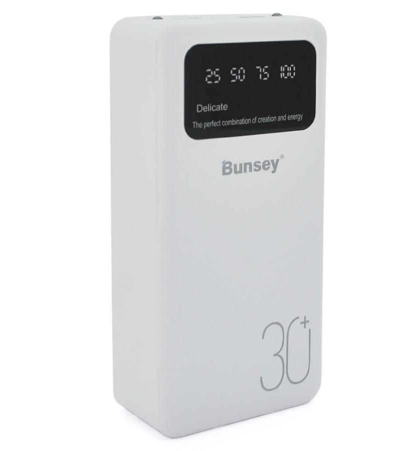 Повербанк VOLTRONIC Bunsey BY12 30000 mAh QC22.5W/PD20W Input MicroUSB-Type-C Output 2USB/Type-C White