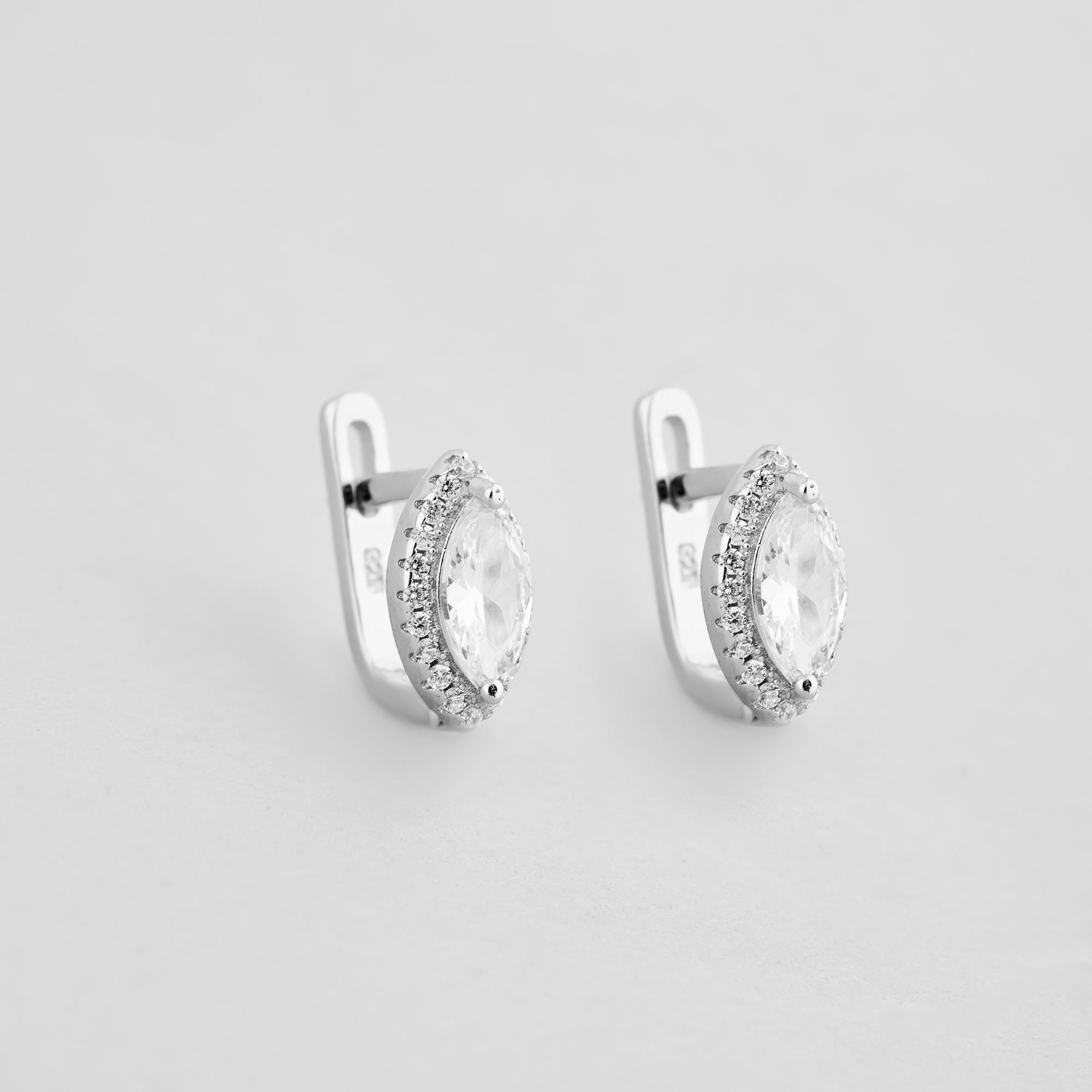 Серебряные серьги Minimal Мелодия любви (14358)