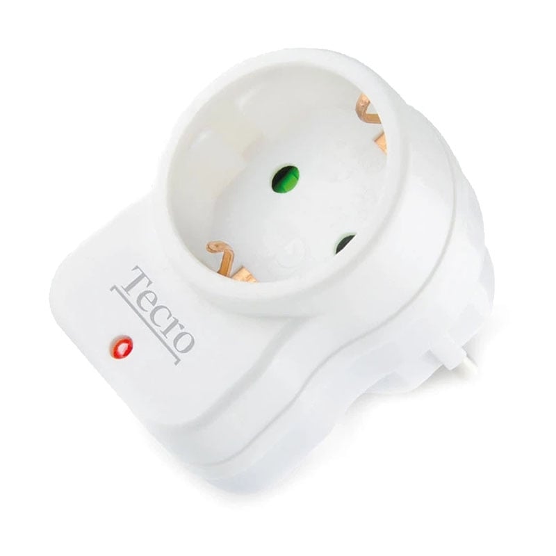 Сетевой переходник-фильтр Tecro SF-1W 1 розетка White (36826439)