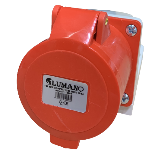 Гніздо стаціонарне Lumano ГС 32A 3P+PE (124)