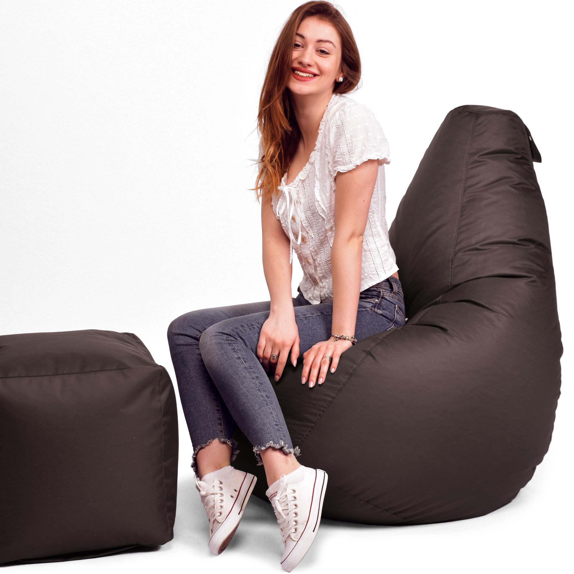 Кресло-мешок iQmebel Груша стандарт+ оксфорд Коричневый - фото 2 Кресло-мешок iQmebel Груша стандарт+ оксфорд Коричневый - фото 2