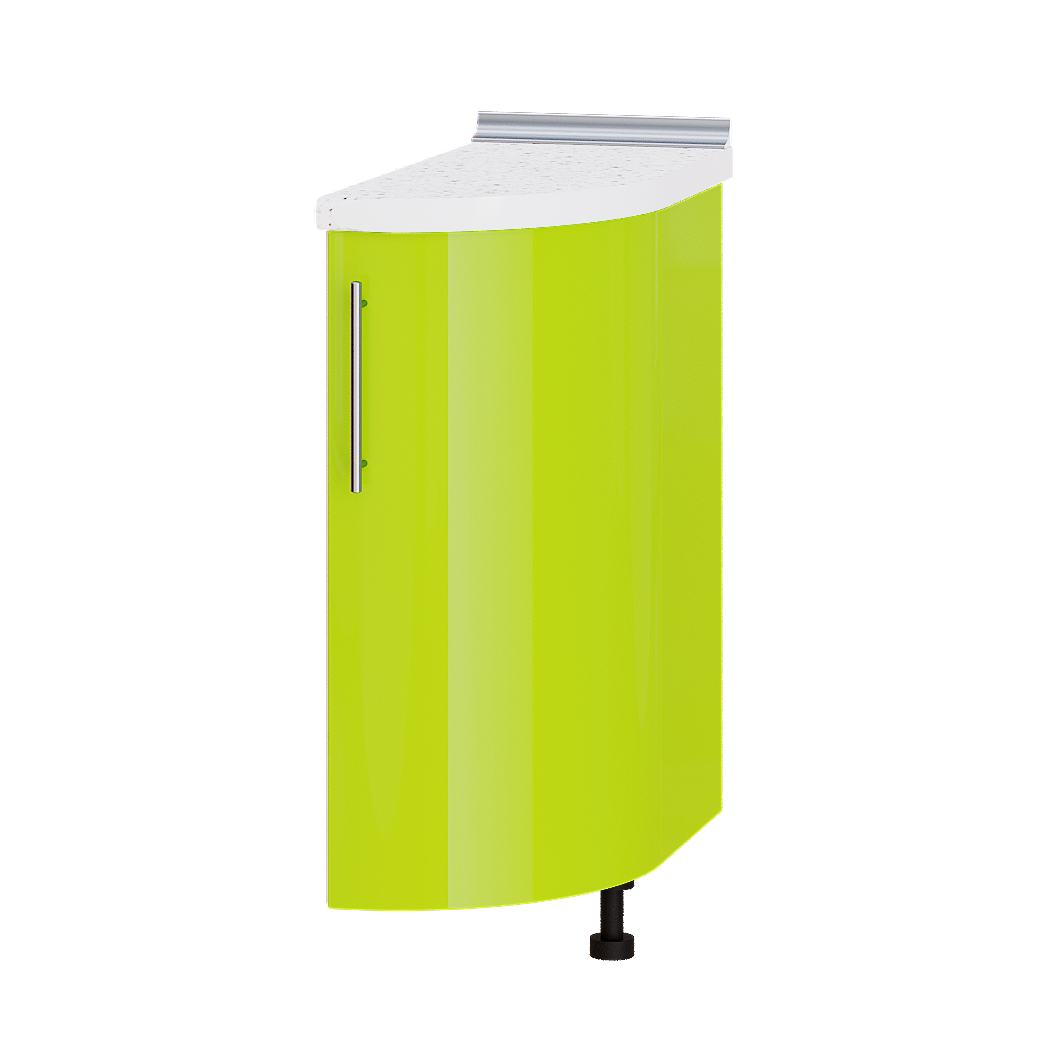 Шафа нижня Еверест Модерн модуль кутове радіусне закінчення Н94-300 30х55х85 см Лайм глянець/Дуб Молочний (05861)