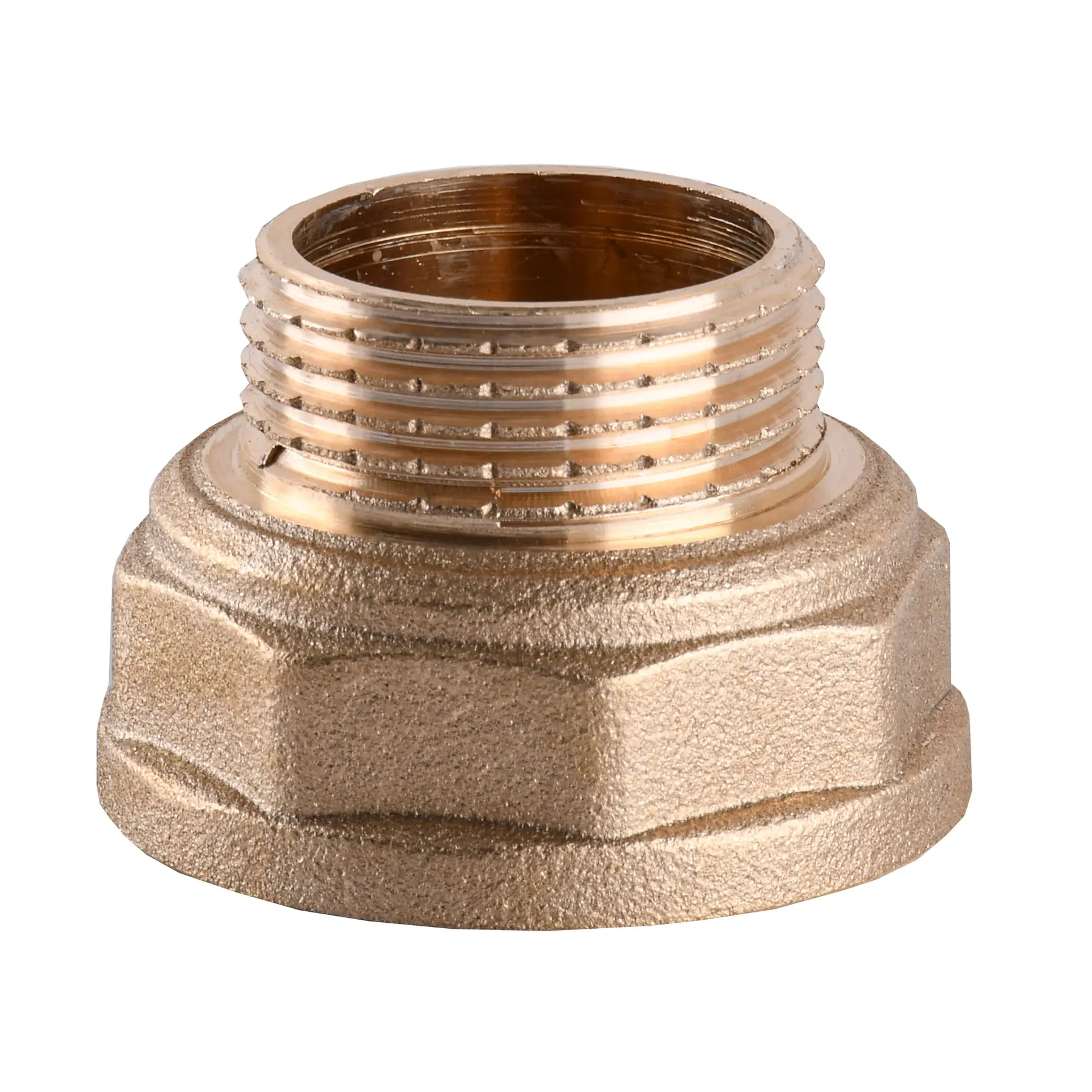 Переходник редукционный латунный 1 1/4″ВРх1″ЗР штампованный (А0605А VA) Переходник редукционный латунный 1 1/4″ВРх1″ЗР штампованный (А0605А VA)