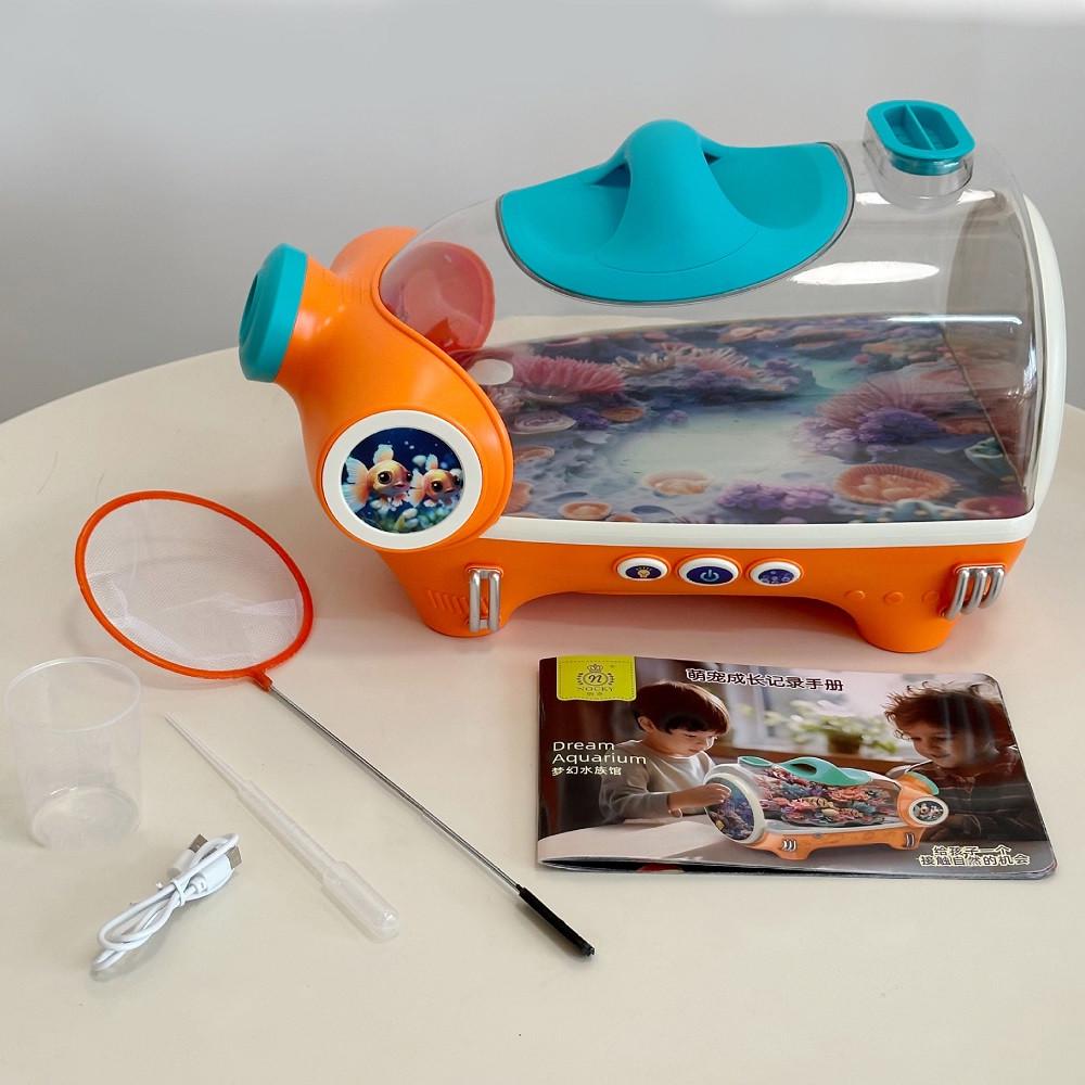 Акваріум для рибок настільний з компресором/підсвічуванням та аксесуарами акумуляторний (2446044317) - фото 2 Акваріум для рибок настільний з компресором/підсвічуванням та аксесуарами акумуляторний (2446044317) - фото 2