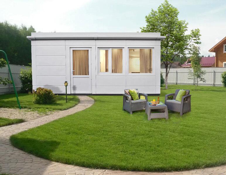 Модульний будинок ЄВРО КАБІНА 277х517 см Білий (13395015) Модульний будинок ЄВРО КАБІНА 277х517 см Білий (13395015)