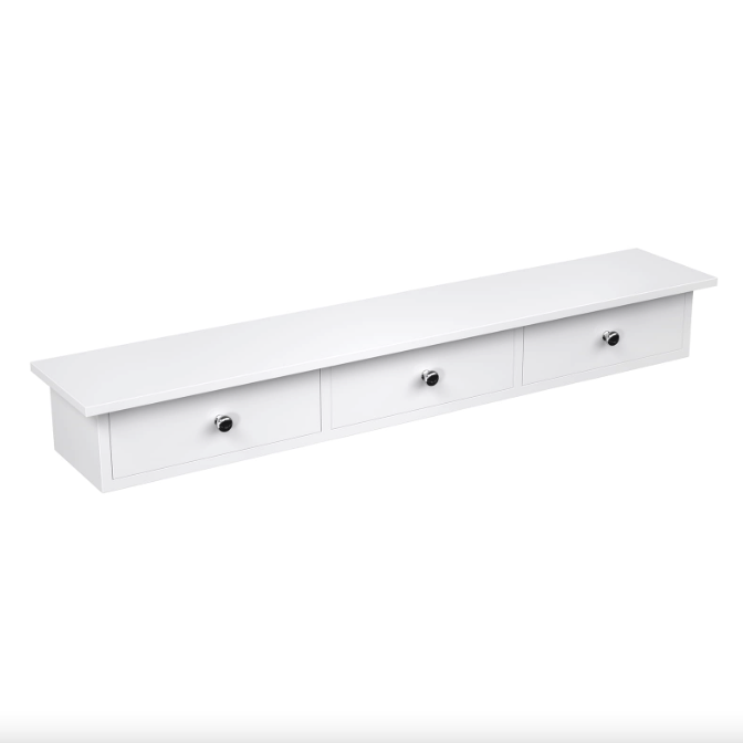 Полка настенная три ящика Leobert Corner Белый (4644)