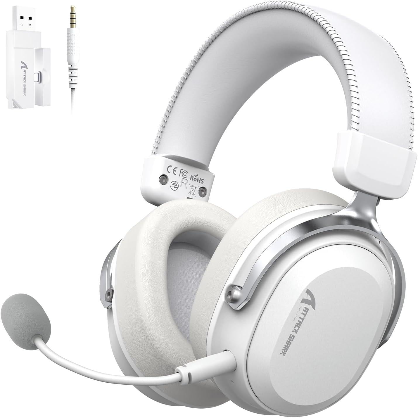 Навушники бездротові Attack Shark L30 Pro White