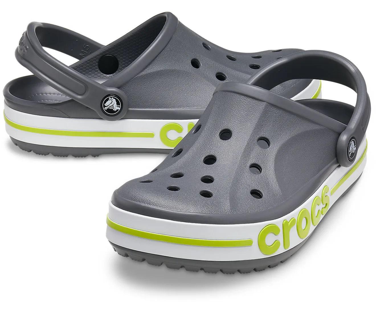 Сабо Crocs Bayaband Clog M8W10 р. 41 26,5 см Slate Grey Lime Punch (205089) - фото 3 Сабо Crocs Bayaband Clog M8W10 р. 41 26,5 см Slate Grey Lime Punch (205089) - фото 3