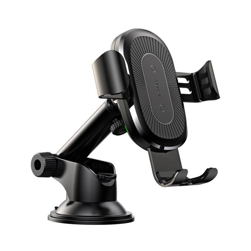 Держатель холдер автомобильный с БЗУ Baseus Wireless Fast Charger Gravity Car Mount osculum type WXYL-A01