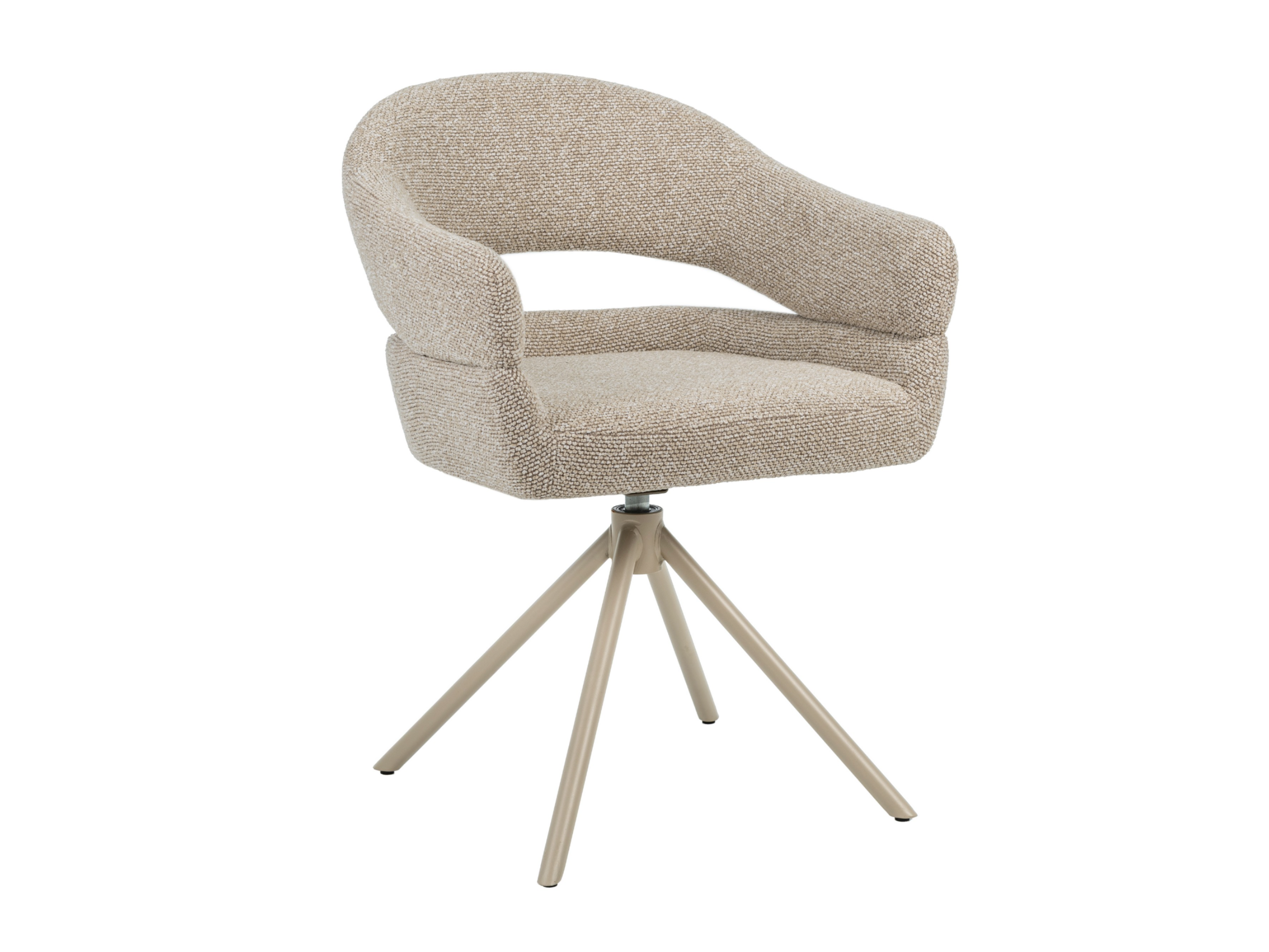 Стілець поворотний Vetro Бежевий льон/Капучино (R-180) - фото 1 Стілець поворотний Vetro Бежевий льон/Капучино (R-180) - фото 1