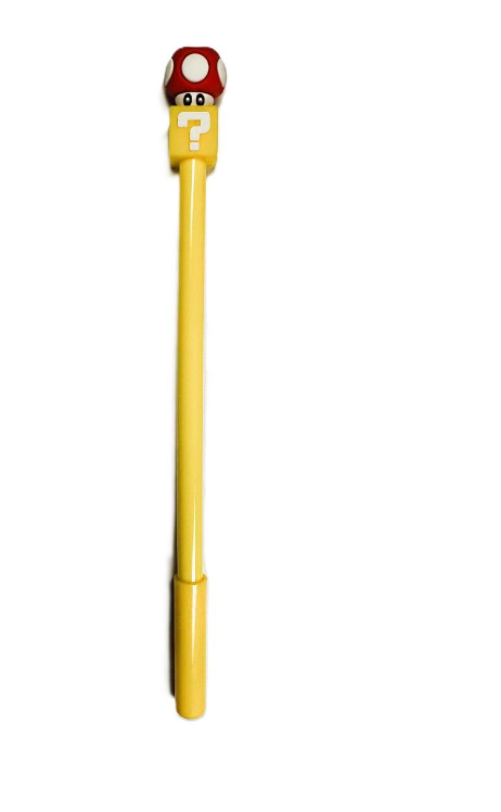 Ручка гелева чорна Super Mario Жовтий (0407)