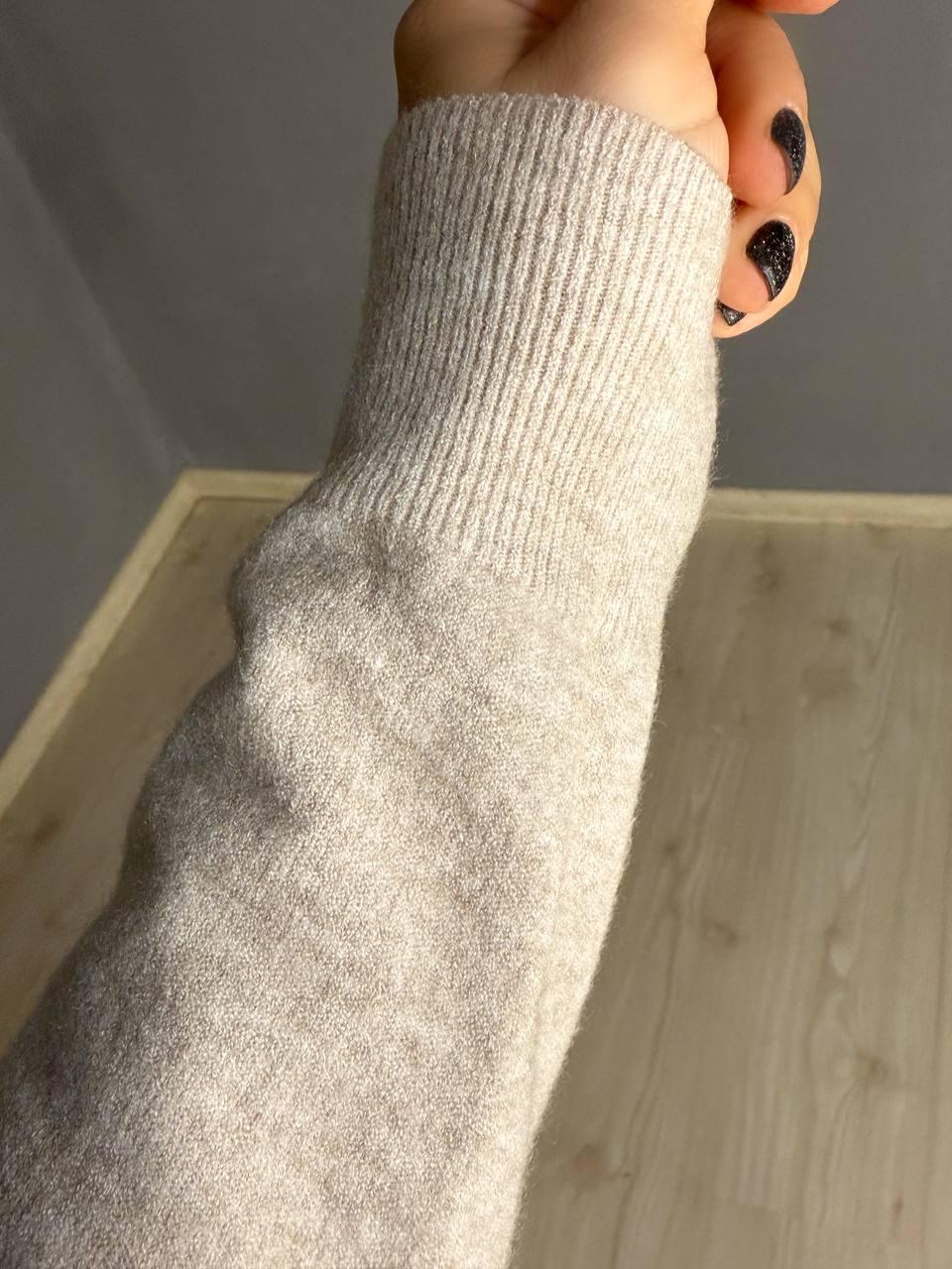 Свитер женский A-N 2403 водолазка гольф базовый с круглым горлом OS Бежевый (5715) - фото 8 Свитер женский A-N 2403 водолазка гольф базовый с круглым горлом OS Бежевый (5715) - фото 8