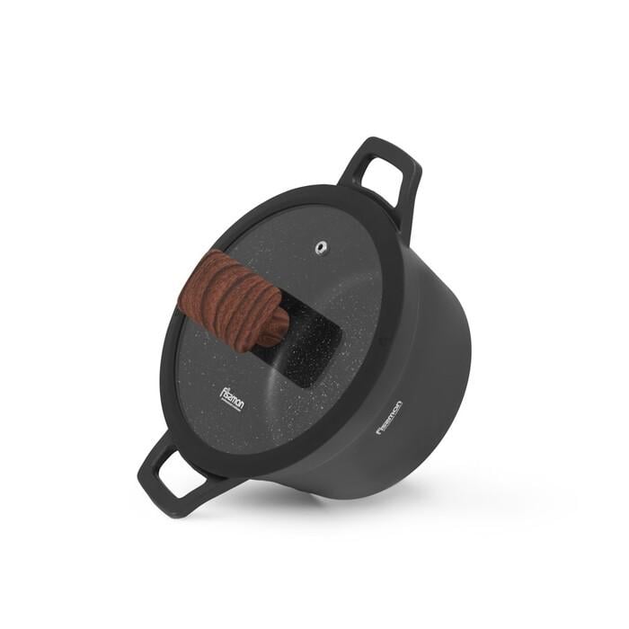 Каструля Fissman Filomena 17,5 см Чорний Каструля Fissman Filomena 17,5 см Чорний