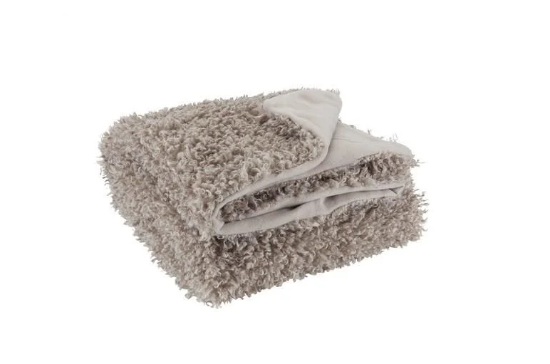 Плед из полиэстера 120x160 см Серый