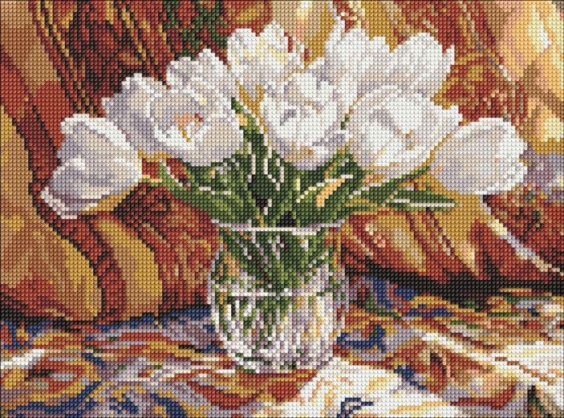 Алмазная мозаика Ideyka Тюльпановый покой 30x40 см (Id-AMO8278)