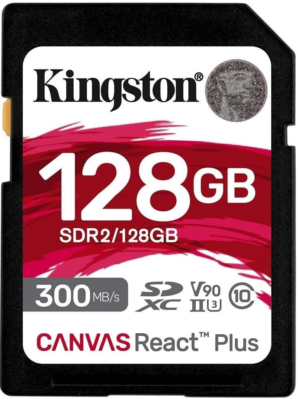 Карта памяти Kingston SDXC C10 UHS-II U3 128 Гб (SDR2/128GB)