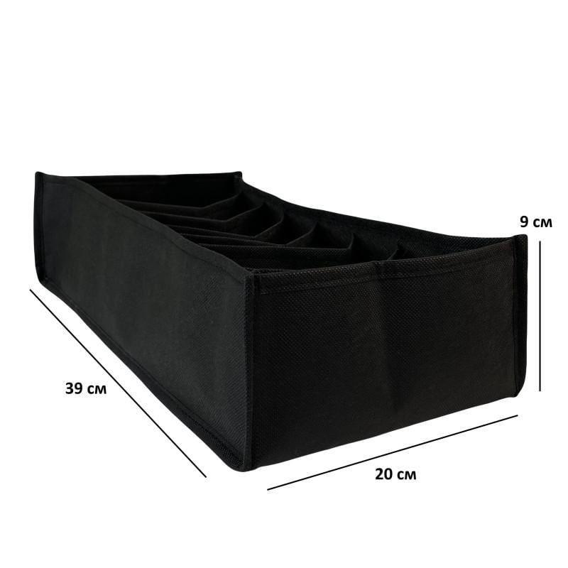 Набор гибких органайзеров XS/S/M без картона Черный (SPB-3-black) - фото 6 Набор гибких органайзеров XS/S/M без картона Черный (SPB-3-black) - фото 6