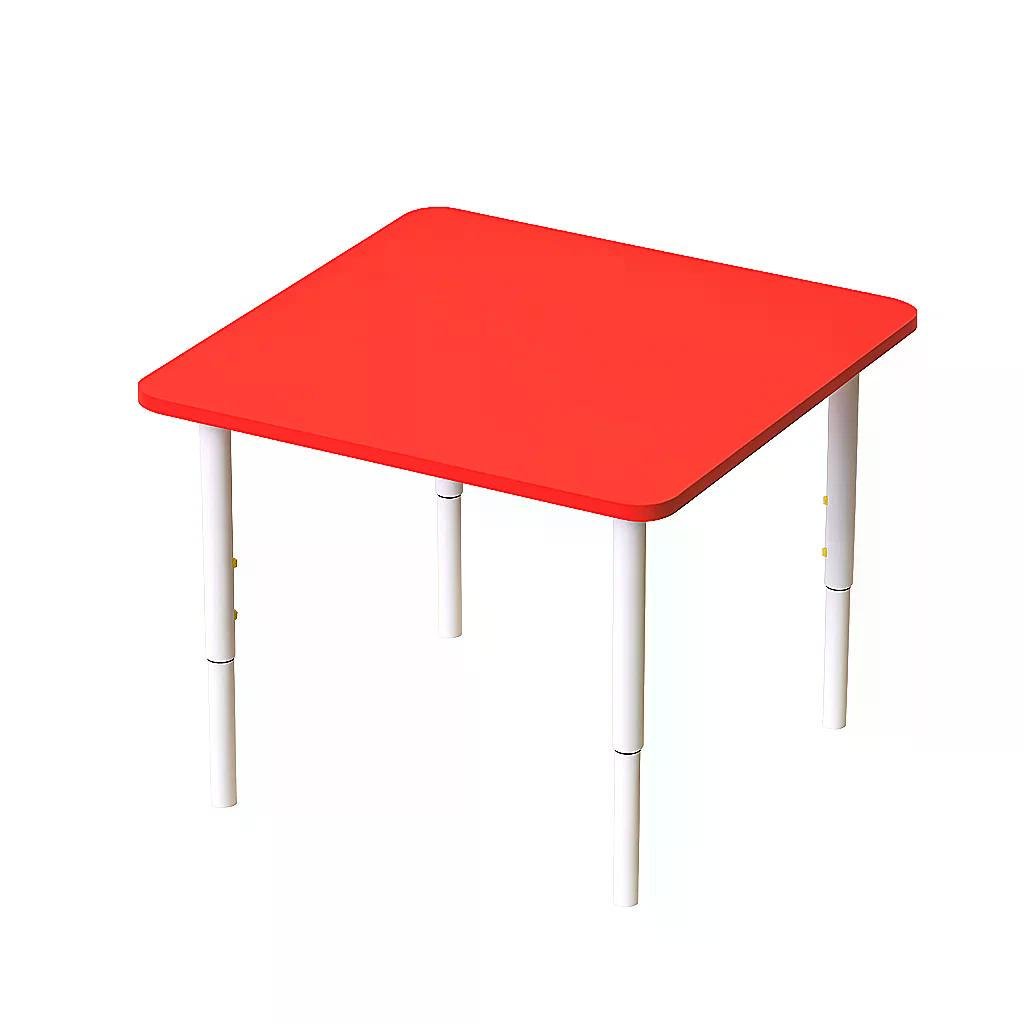 Детский стол Малыш с регулировкой высоты Красный
