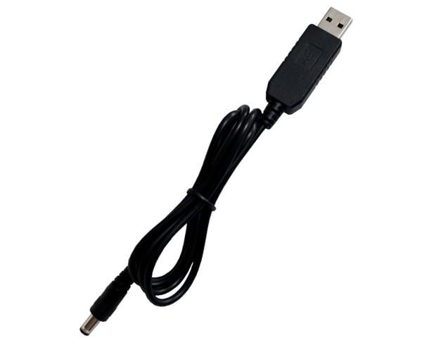 Кабель USB до DC-5,5x2,1 мм 9V 1 м Black (36317) - фото 3