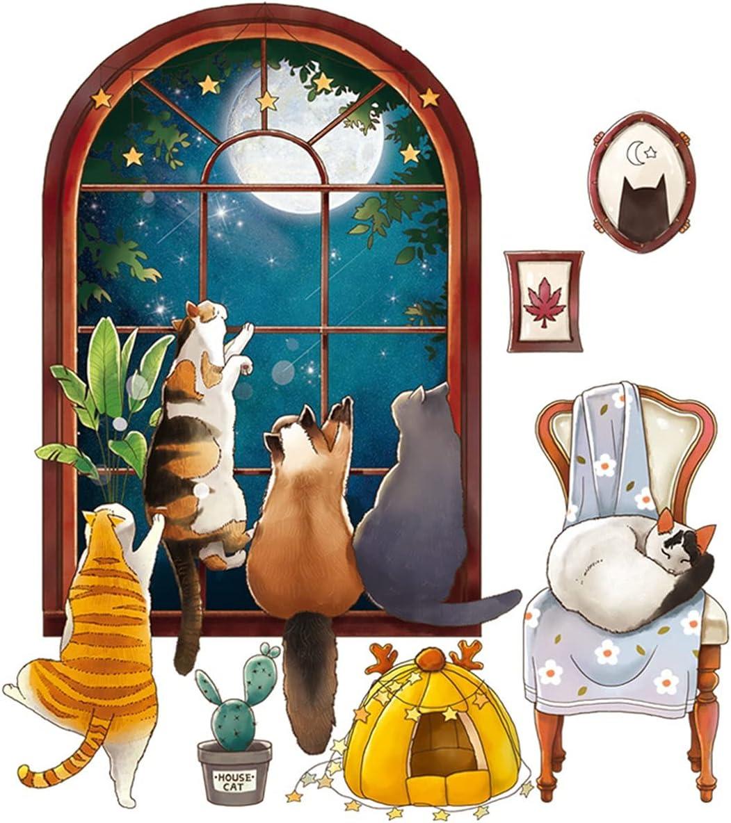 Набір вінілових наліпок Домашні котики в кімнату на стіну інтер'єрні 30х90 см Набір вінілових наліпок Домашні котики в кімнату на стіну інтер'єрні 30х90 см