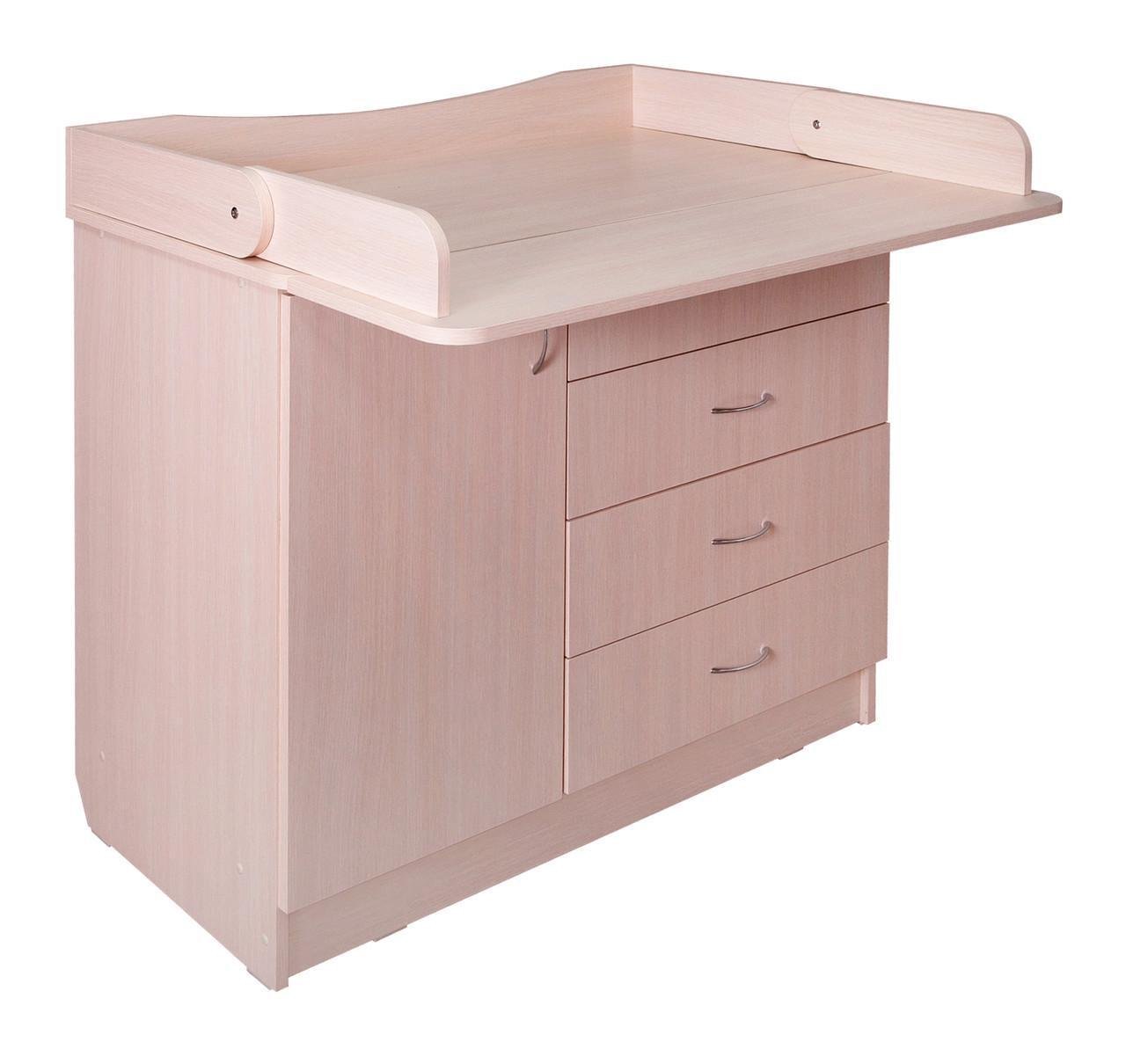 Комод пеленальный Макси-МЕбель Олимп Дуб молочный (9813) - фото 3
