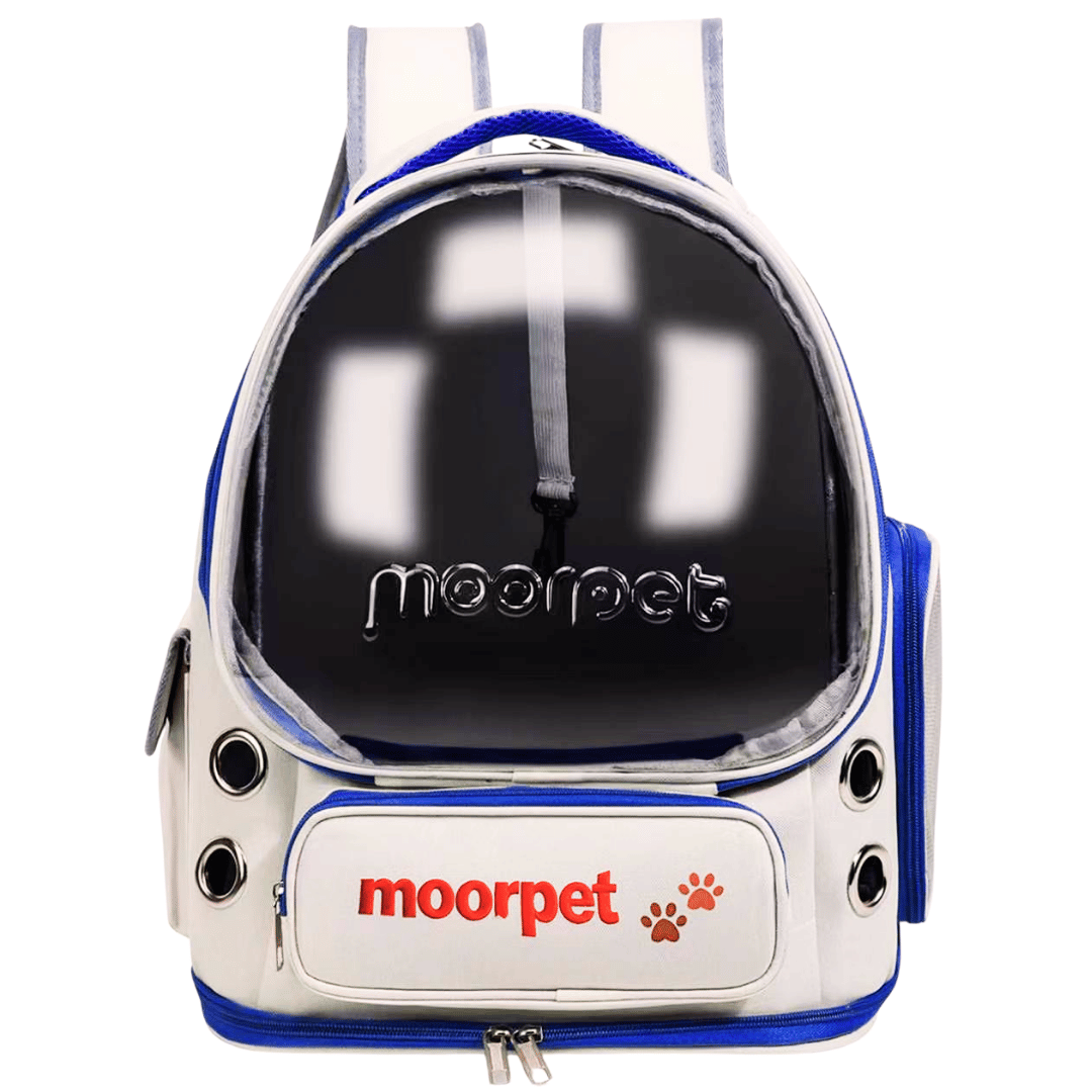 Рюкзак-скафандр портативный для животных Moorpet Orbit эргономичный с окошком прозрачный иллюминатор и вентиляция до 8 кг 42х34х27 см