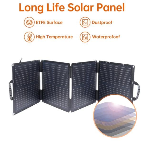 Солнечная панель Choetech 40W Solar Panel Type-C PD 3.0 30W + QC 3.0 18W (SC006-V5-GY) - фото 3