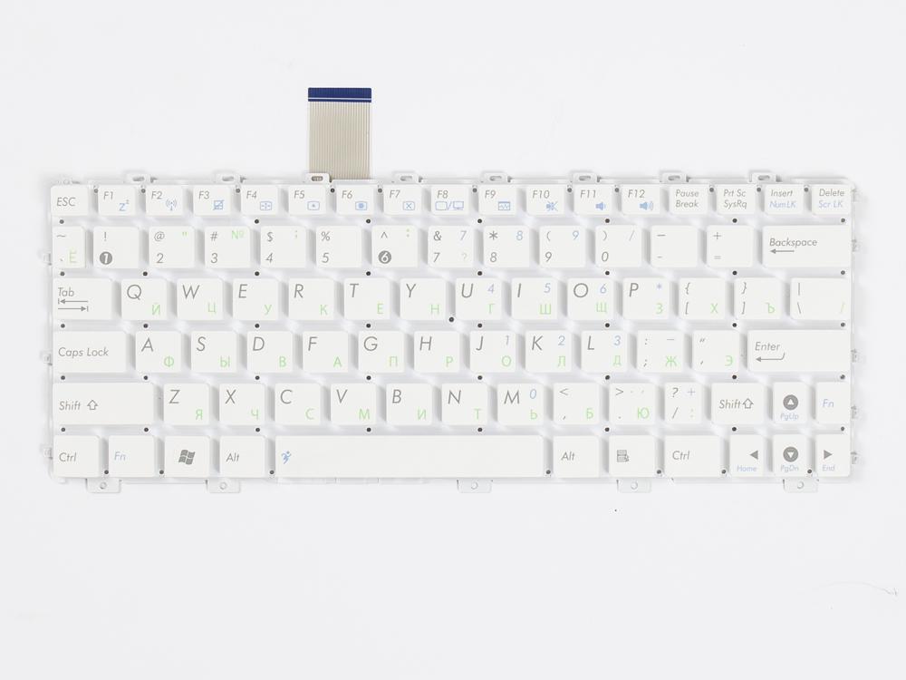 Клавиатура для ноутбука ASUS Eee PC 1011/1015/1016 series RU/EN White