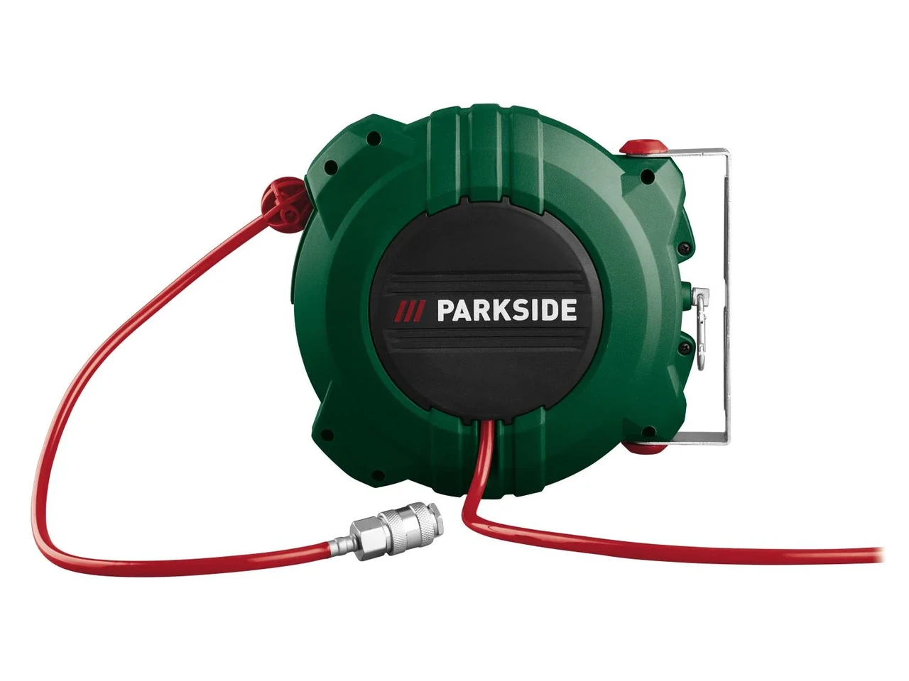 Катушка для шланга сжатого воздуха PARKSIDE PDST 5 B2 с автоматическим сматыванием и креплением на стену 10 м (3051544741) Катушка для шланга сжатого воздуха PARKSIDE PDST 5 B2 с автоматическим сматыванием и креплением на стену 10 м (3051544741)