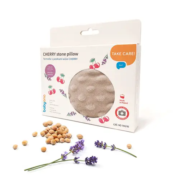 Грелка Babyono из косточек вишни и ароматом лаванды 13х16 см Бежевый (143971) - фото 7