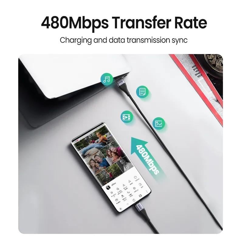 Кабель магнітний Ugreen USB-Lightning 100 см (25397395) - фото 5 Кабель магнітний Ugreen USB-Lightning 100 см (25397395) - фото 5