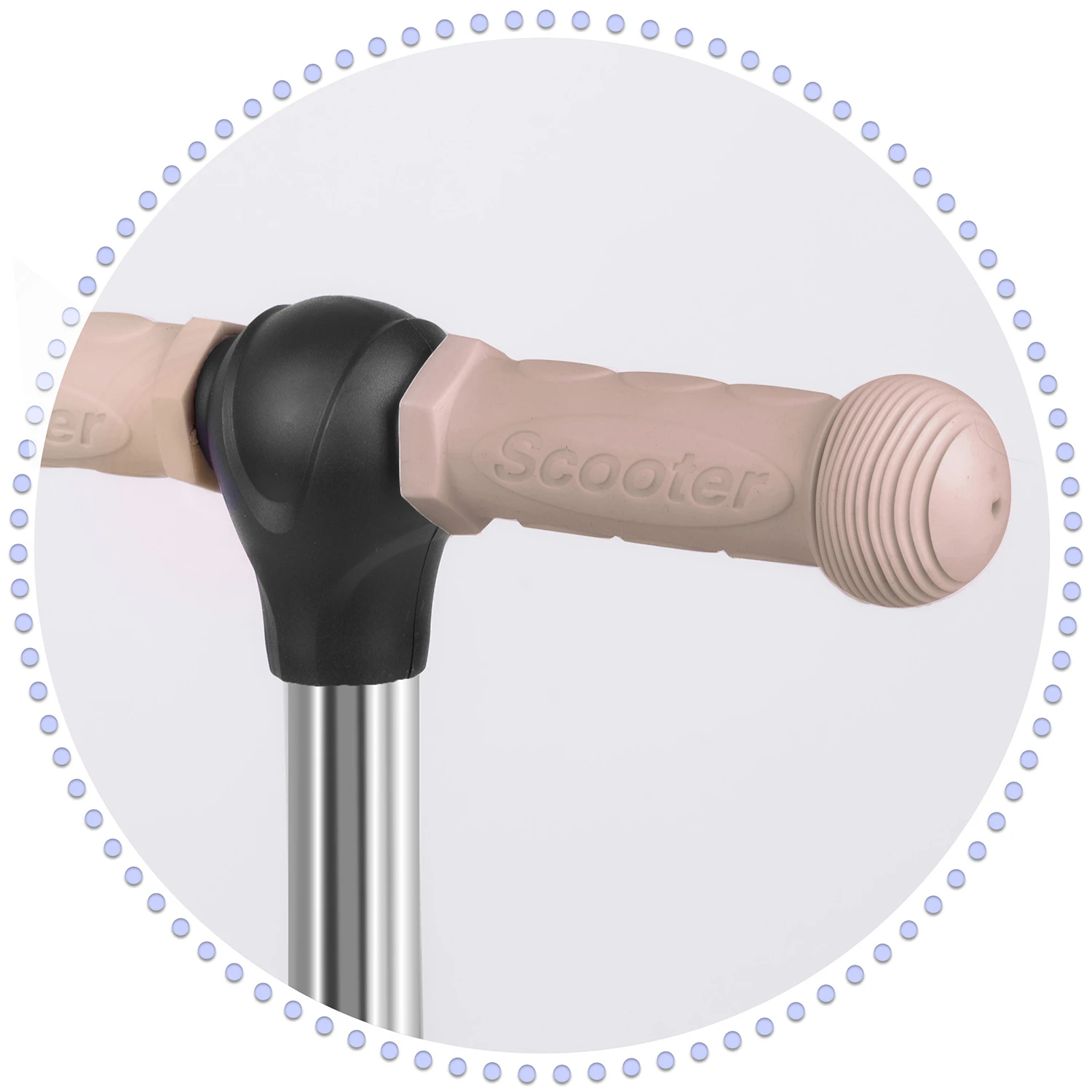 Самокат детский трехколесный Ricokids Todi Бежевый (446679) - фото 5 Самокат детский трехколесный Ricokids Todi Бежевый (446679) - фото 5