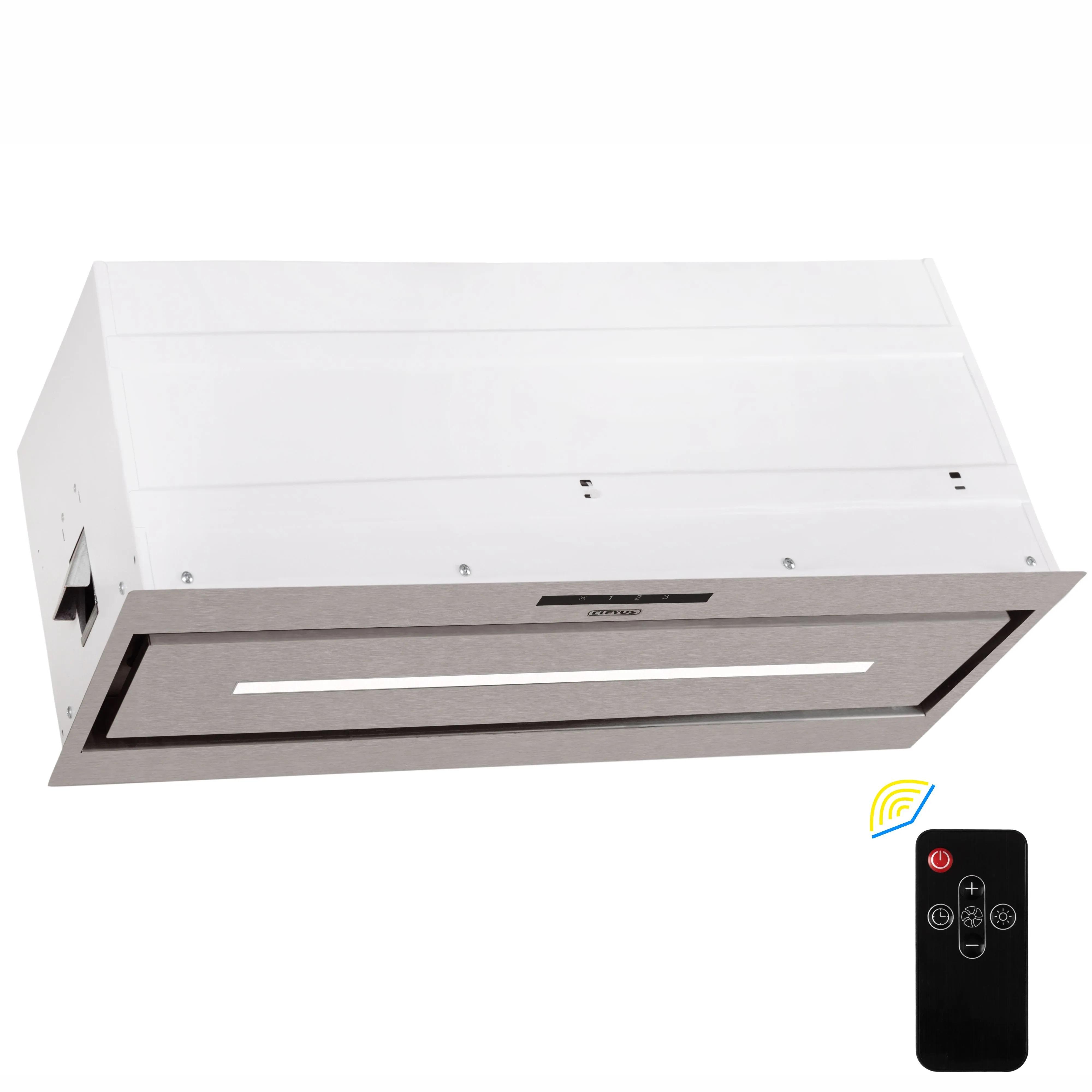 Вытяжка кухонная Eleyus MAGNUS 1200 LED 70 IS нержавеющая сталь сенсор 70 см - фото 2