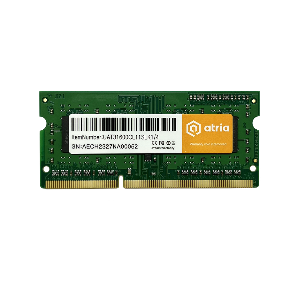 Оперативная память для ноутбуков ATRIA UAT31600CL11SLK1/4 DDR3L 4 Гб 1600 МГц (579619) - фото 2