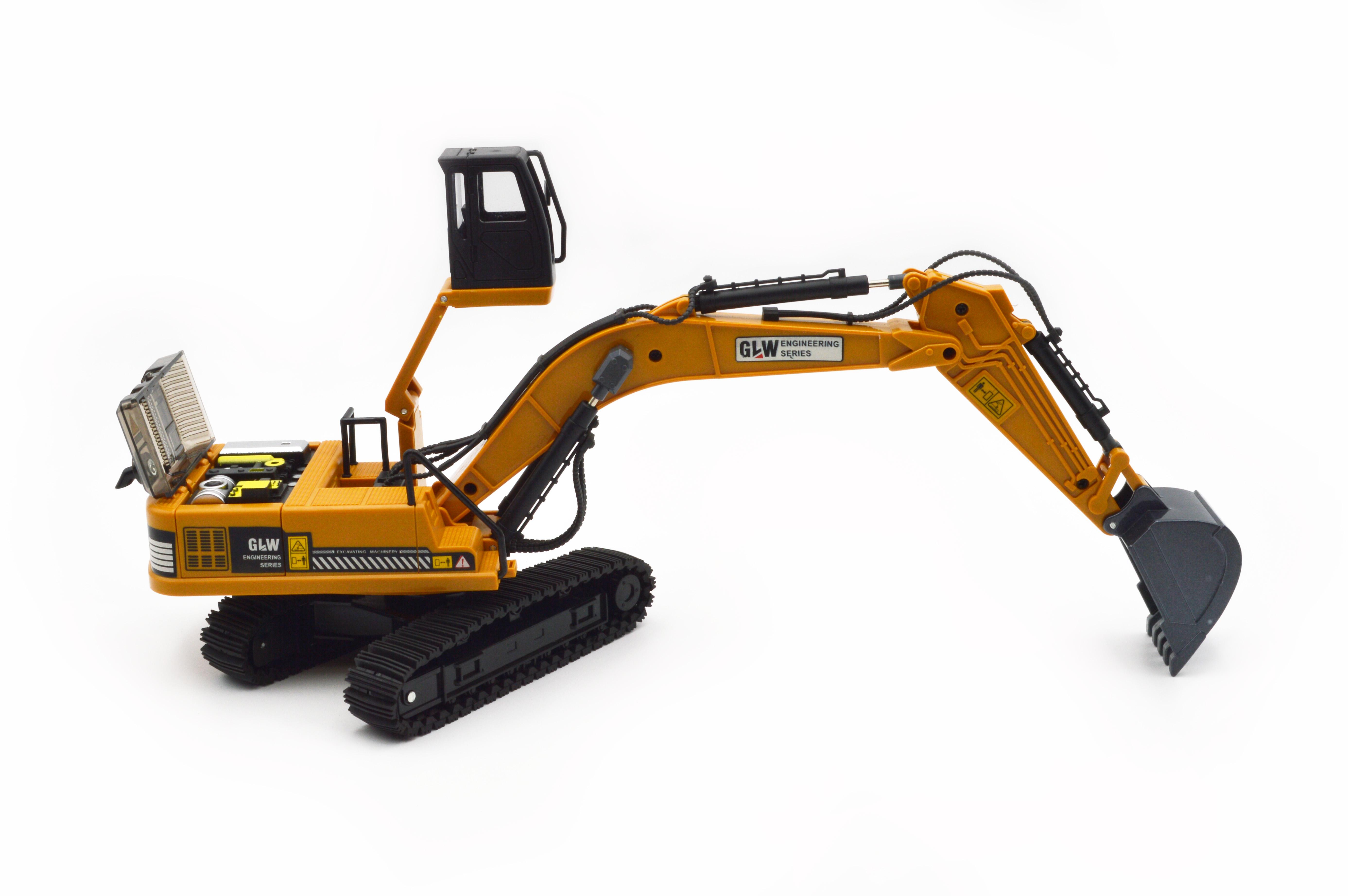 Модель гусеничний екскаватор 51508 металевий ківш звук світло - фото 4 Модель гусеничний екскаватор 51508 металевий ківш звук світло - фото 4