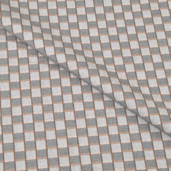 Ткань костюмная IDEIA Шахматка 1,5 м Серый/Геометрия (2200004172569)