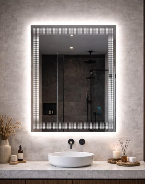 Дзеркало з підсвіткою та підігрівом Perfora Rectangularr 800x600 мм (1021)