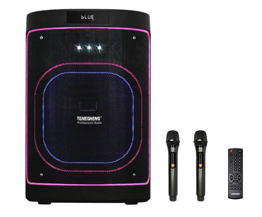 Портативная колонка Bluetooth Temeisheng 1221 12” 80 Вт с 2 микрофонами