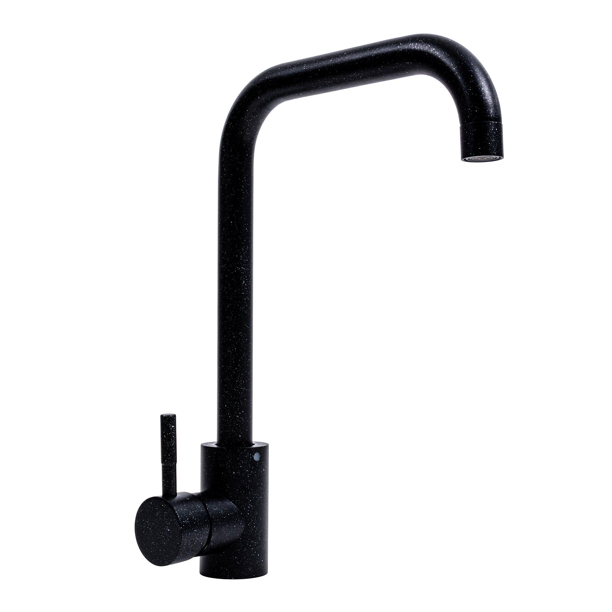 Смеситель кухонный Platinum NS02B Черный металлик (3008B-NA) Смеситель кухонный Platinum NS02B Черный металлик (3008B-NA)