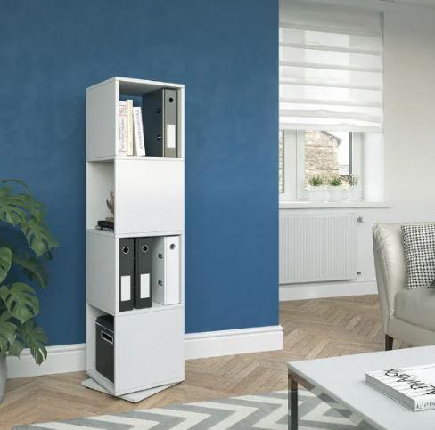 Полка для книг с крутящим механизмом А-33 352x1441x352 мм Белый Полка для книг с крутящим механизмом А-33 352x1441x352 мм Белый