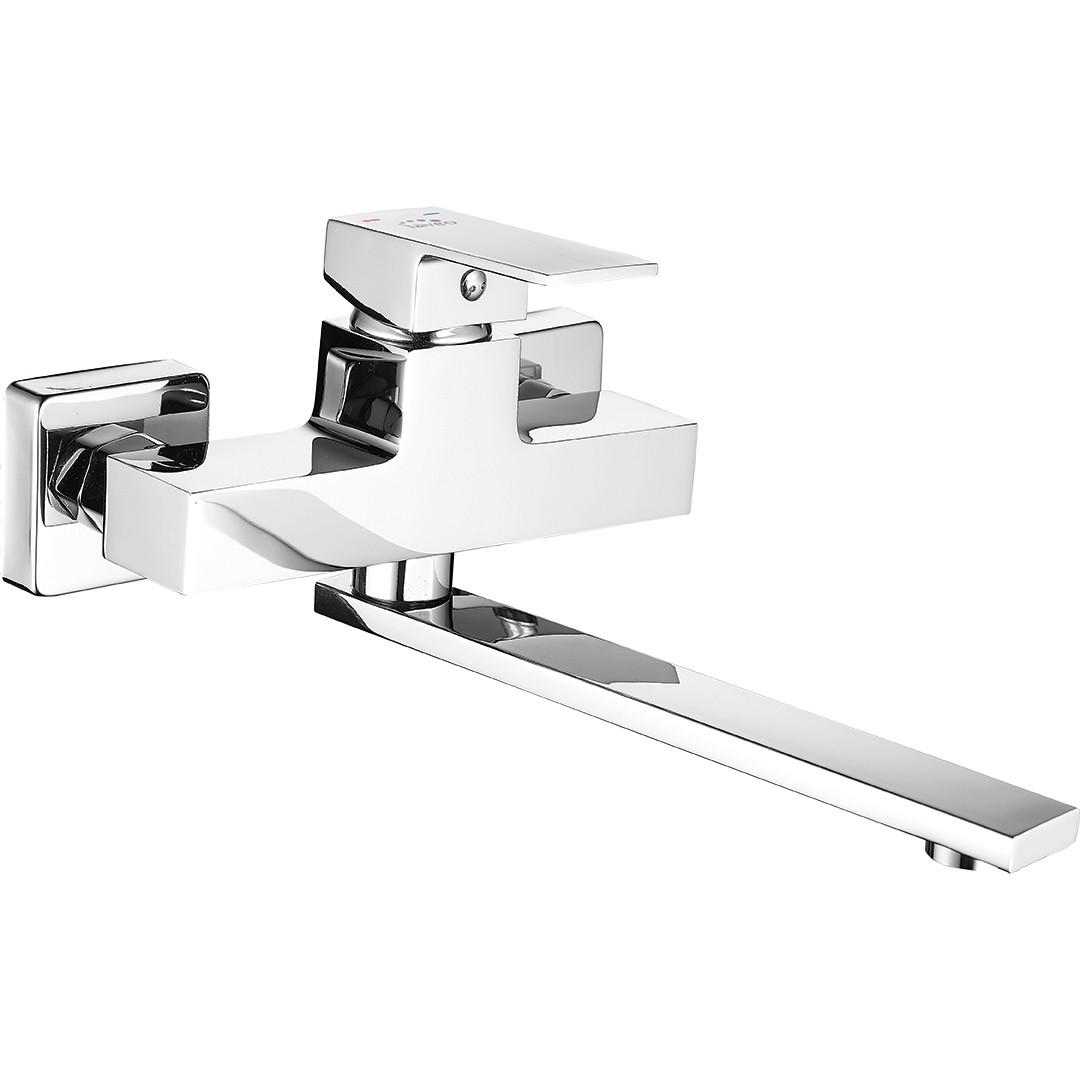 Смеситель для мойки Laveo KVADRATO настенный Хром (BLQ_080D)