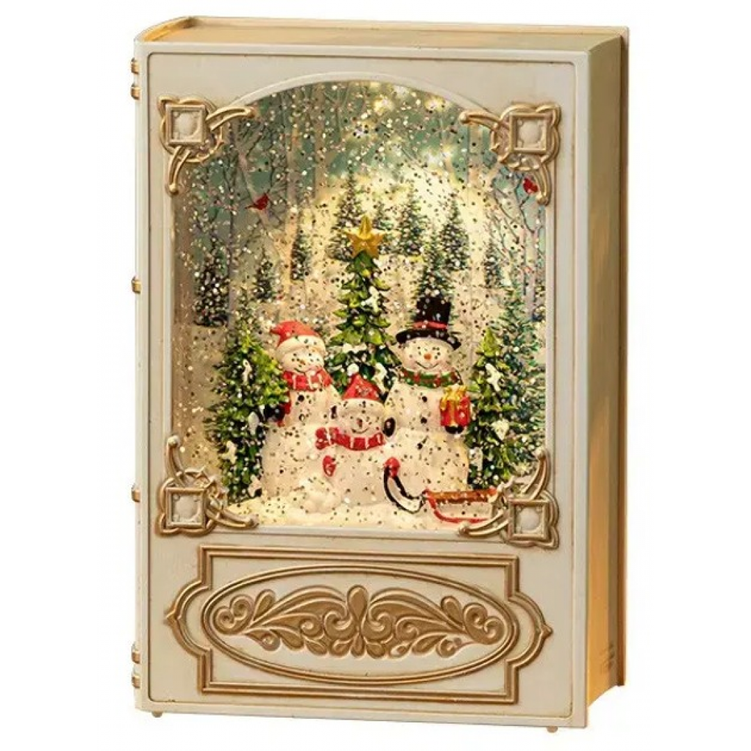 Новогодний ночник музыкальный XMAS WDL-24023B Книга 19,1 см White (10092)