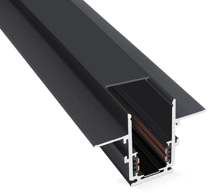 Копия Магнитный трековый шинопровод OLEDIM OL03 48V встраиваемый 3 м Черный