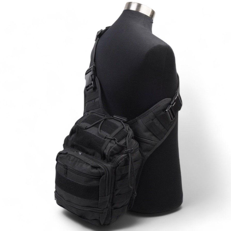 Сумка военная через плечо Черный (457026) - фото 25 Сумка военная через плечо Черный (457026) - фото 25