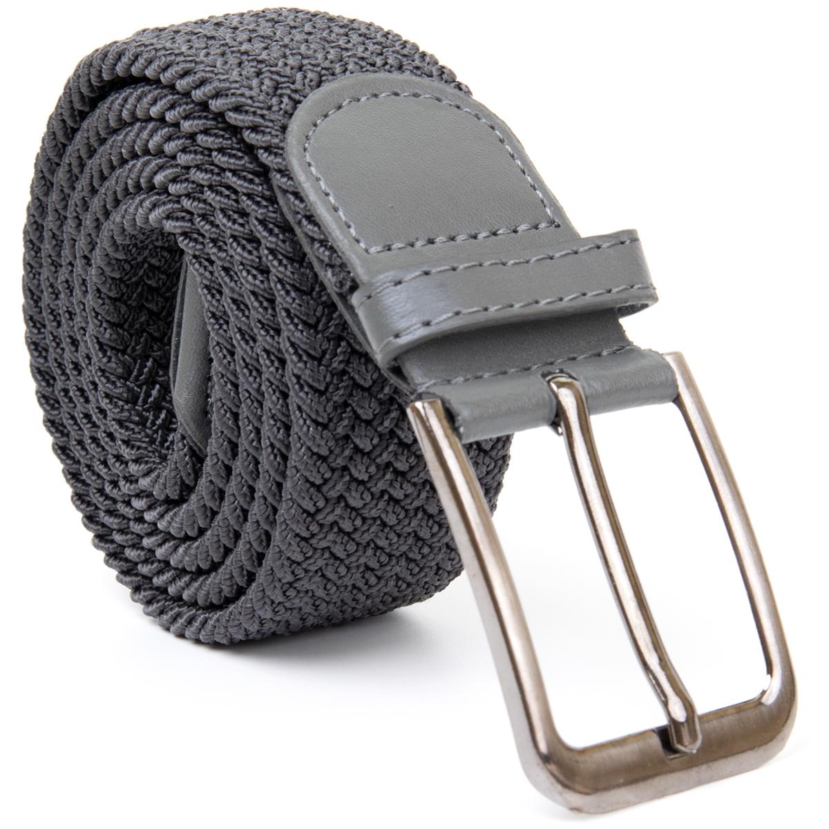 Текстильний ремінь Vintage Belt 20518 чоловічий класичний Сірий - фото 4